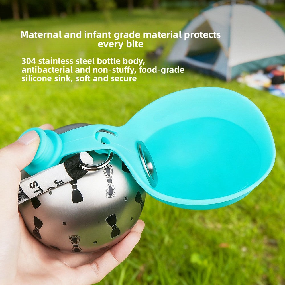 Portable Pet Water Bottle with Dispenser