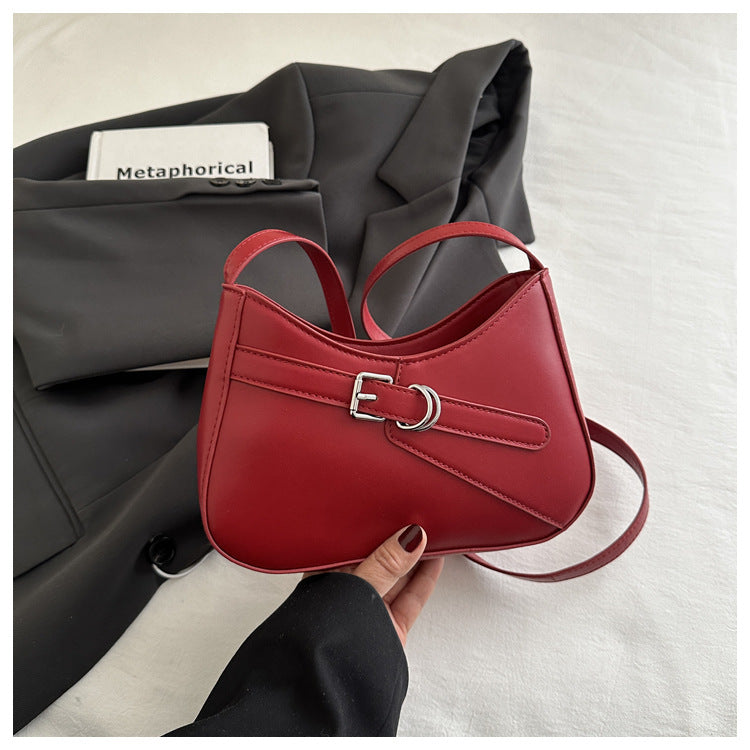 Minimal French Shoulder Bag – Everyday Crossbody for Women