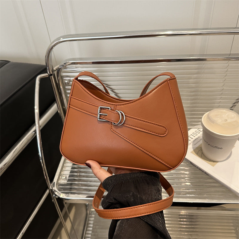 Minimal French Shoulder Bag – Everyday Crossbody for Women