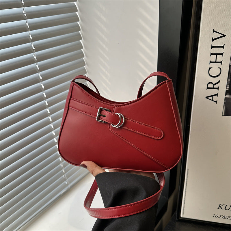 Minimal French Shoulder Bag – Everyday Crossbody for Women