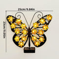 Solar Butterfly LED Garden Wall Light — Waterproof Outdoor Decor Lamp