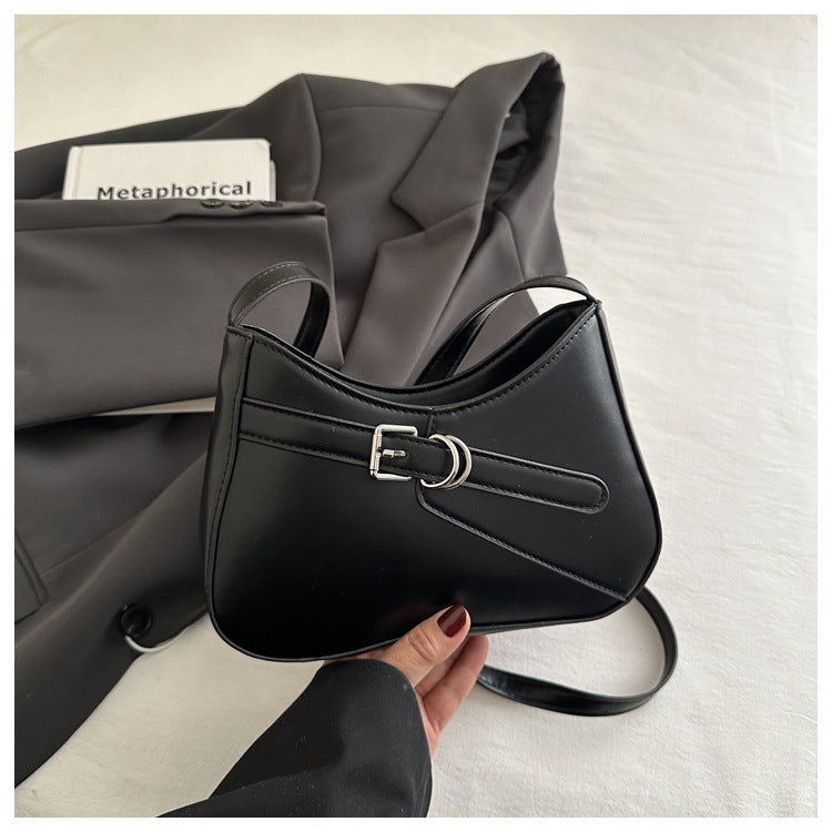 Minimal French Shoulder Bag – Everyday Crossbody for Women