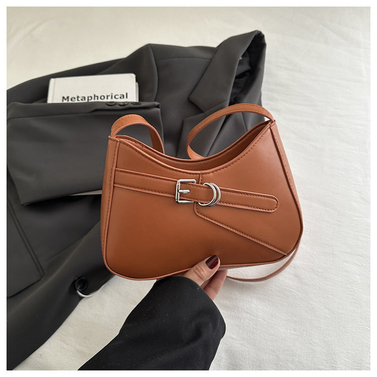 Minimal French Shoulder Bag – Everyday Crossbody for Women